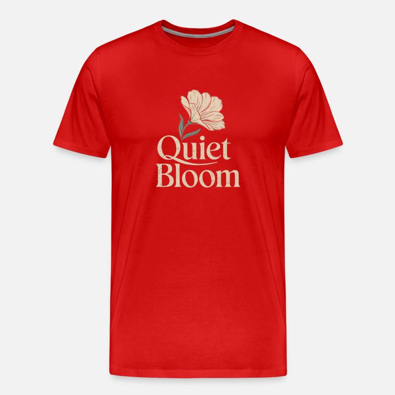 Floraison Silencieuse – Floraison Délicate - T-shirt bio Premium Homme - rouge