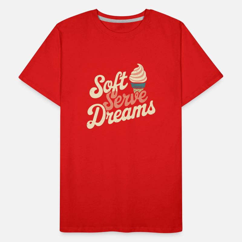Glace rétro T-shirt bio Premium Homme