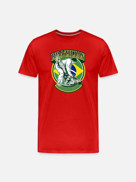 Brasilianische Jiu-Jitsu-Kampfkünste - Männer Premium Bio T-Shirt - Rot
