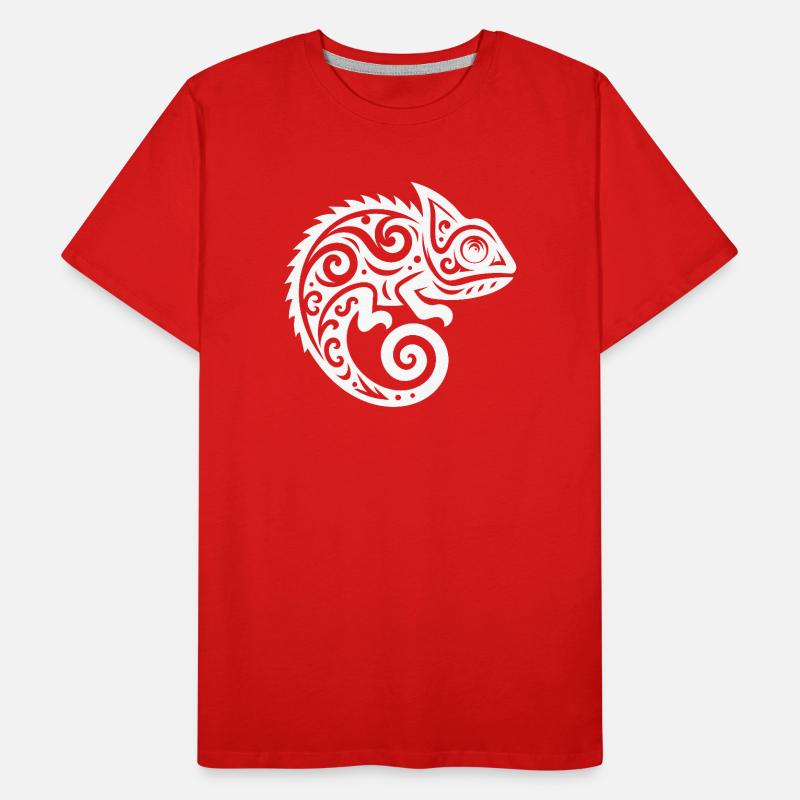 Déguisement de tatouage caméléon mignon T-shirt bio Premium Homme