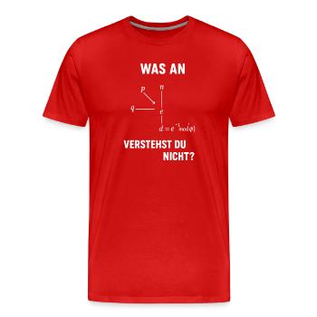 Informatik Informatiker Lustiges IT Geschenk  - Männer Premium Bio T-Shirt - Rot - Vorne - Damien (186cm)