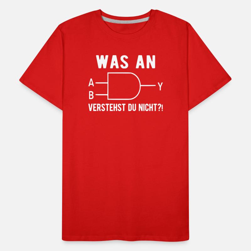 Computer Scientist Nerd Programmer Admin Ges Men's Premium Organic T-Shirt
