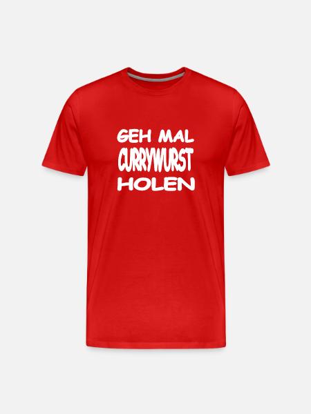 Currywurst - Men's Premium Organic T-Shirt - red