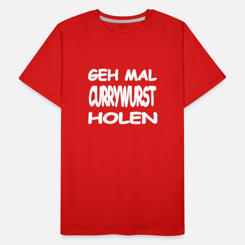 Currywurst Männer Premium Bio T-Shirt