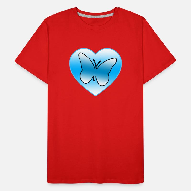 Schmetterlinge Männer Premium Bio T-Shirt