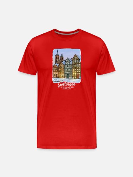 Goettingen - Men's Premium Organic T-Shirt - red