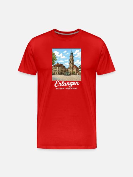 Acquérir - T-shirt bio Premium Homme - rouge