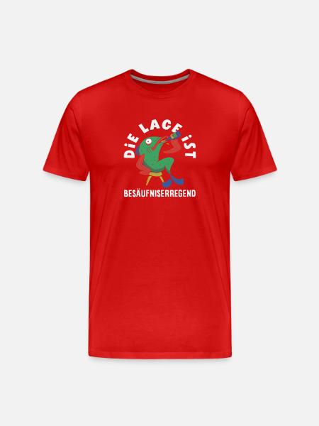 The location is drunken fish - Men's Premium Organic T-Shirt - red