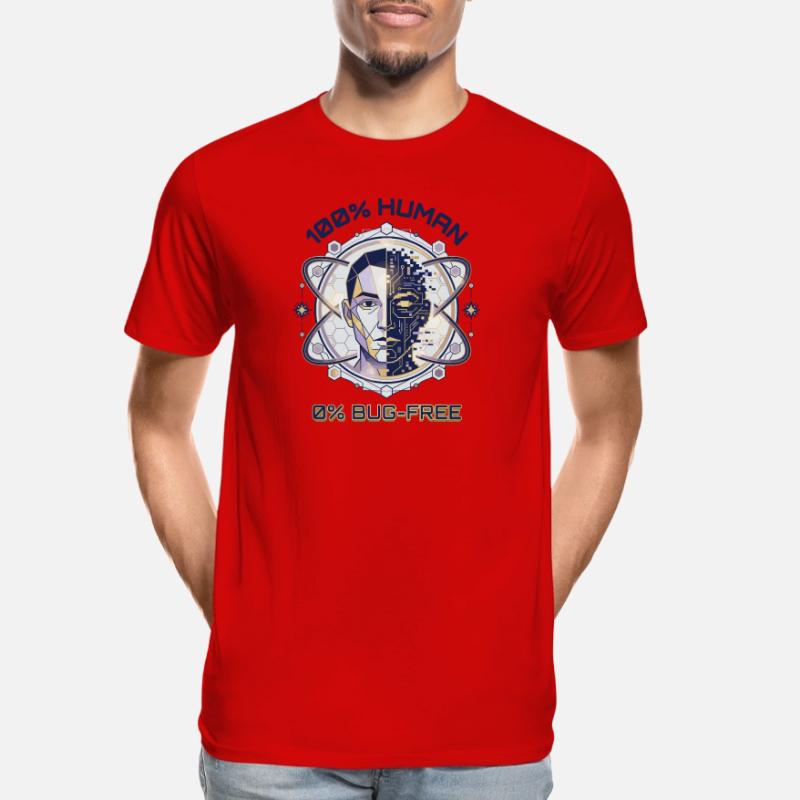 Code de bug humain T-shirt bio Premium Homme