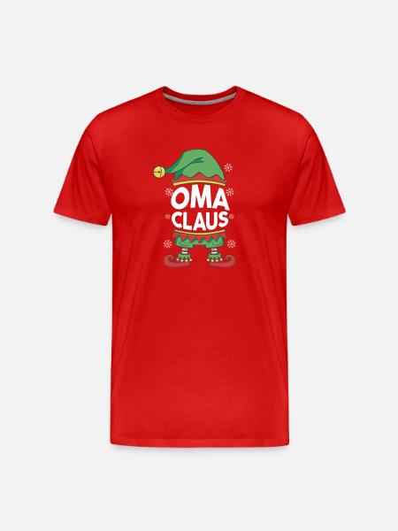 Noël Mère Mère Noël - T-shirt bio Premium Homme - rouge