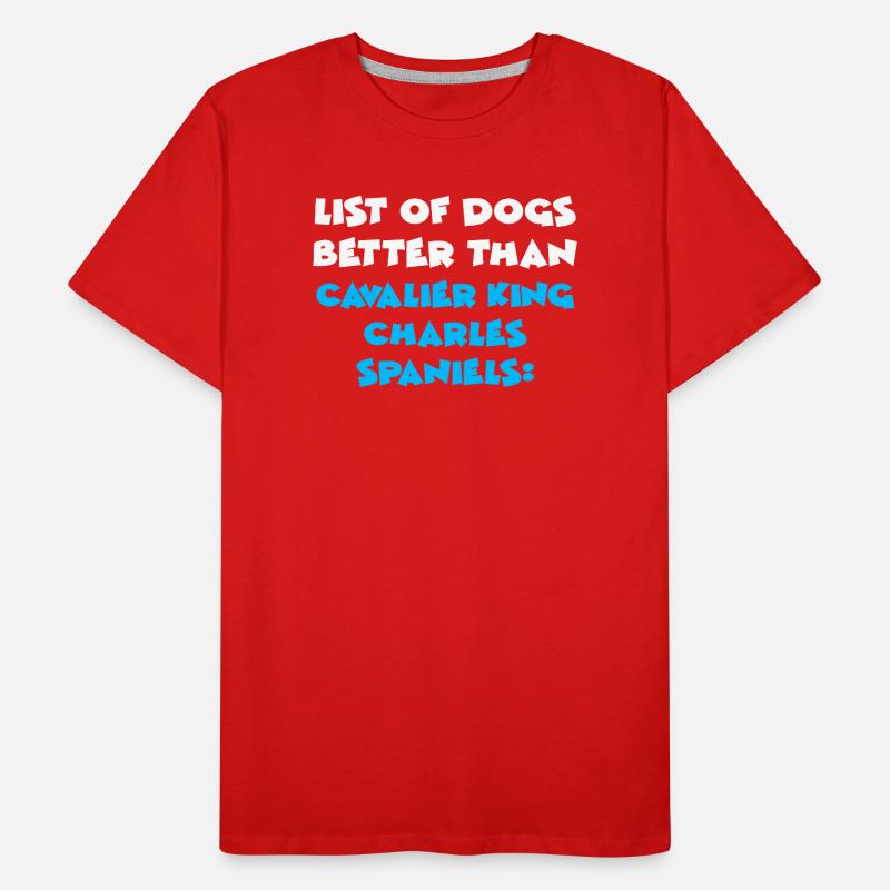 Cavalier King Charles Spaniel T-shirt bio Premium Homme
