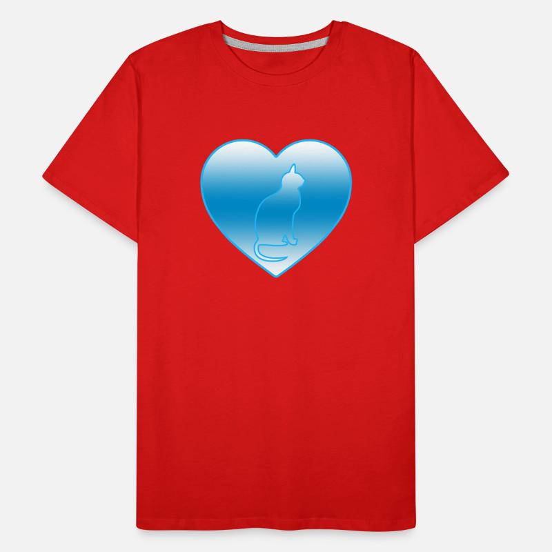 Katze Männer Premium Bio T-Shirt