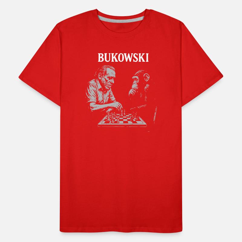 Duo d’échecs Bukowski T-shirt bio Premium Homme