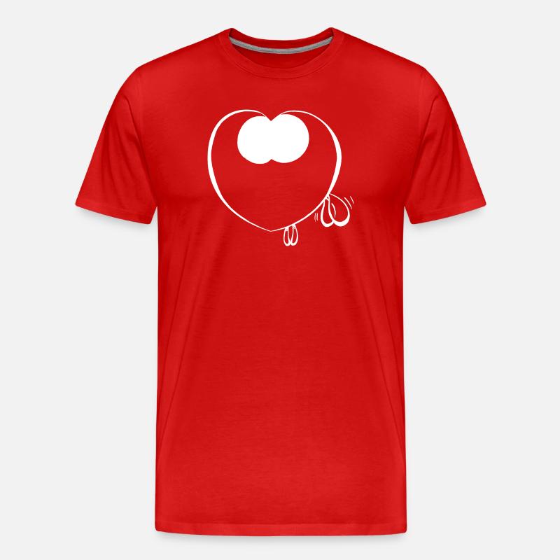 Filou kro muht - Männer Premium Bio T-Shirt - Rot