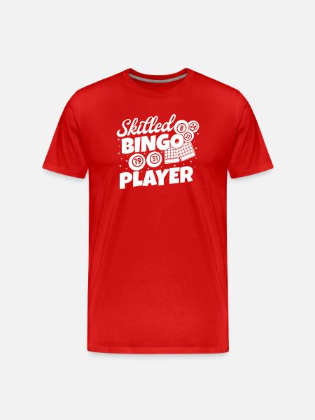Bingo Player Skilled Player Bingo - Men's Premium Organic T-Shirt - red