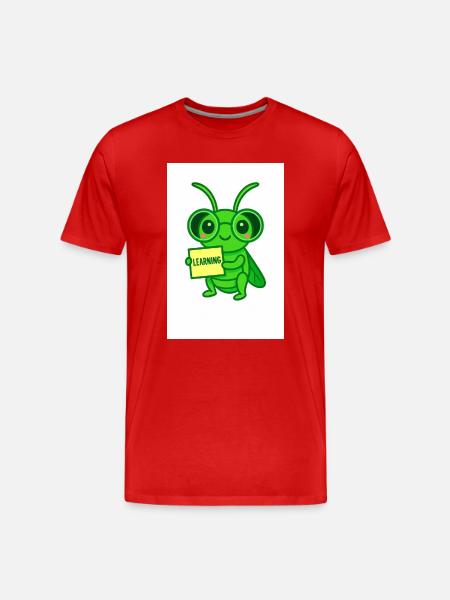 Lernkäfer mit Brille Motiv - Men's Premium Organic T-Shirt - red