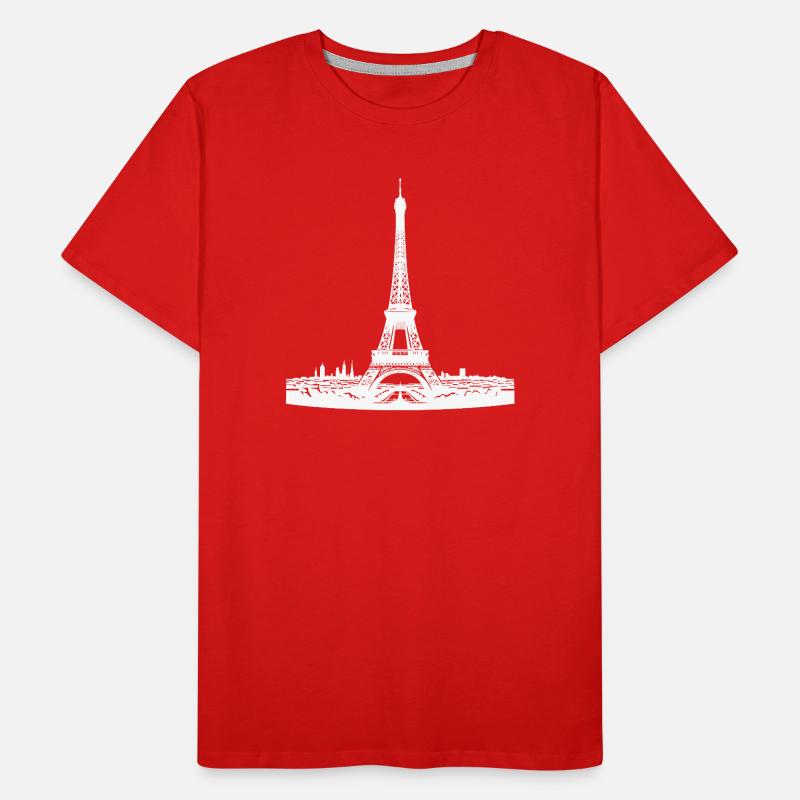 French eye-catcher Eiffel Tower typical Paris Men's Premium Organic T-Shirt