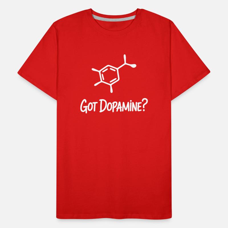 Dopamine Molecule Tee Men's Premium Organic T-Shirt
