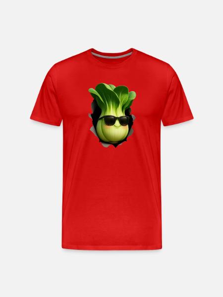 Bok Choy Pak Choi - T-shirt bio Premium Homme - rouge