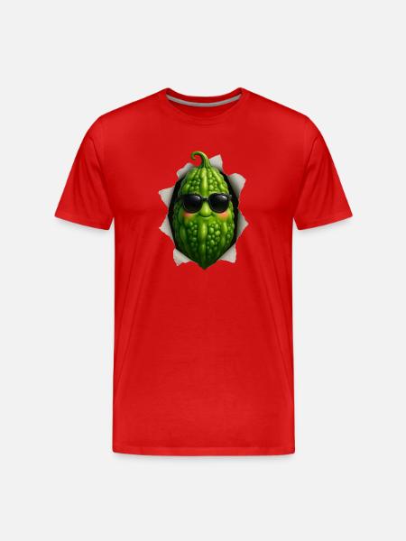 Bitter melon - Men's Premium Organic T-Shirt - red