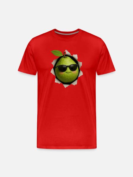 Guave - Männer Premium Bio T-Shirt - Rot