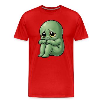Swing extraterrestre triste Amitié Solitude - T-shirt bio Premium Homme - rouge - Devant - Damien (186cm)