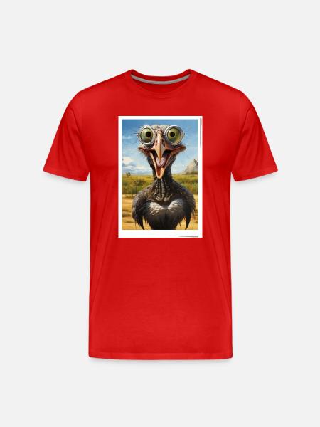 Funny bouquet in the desert - Men's Premium Organic T-Shirt - red