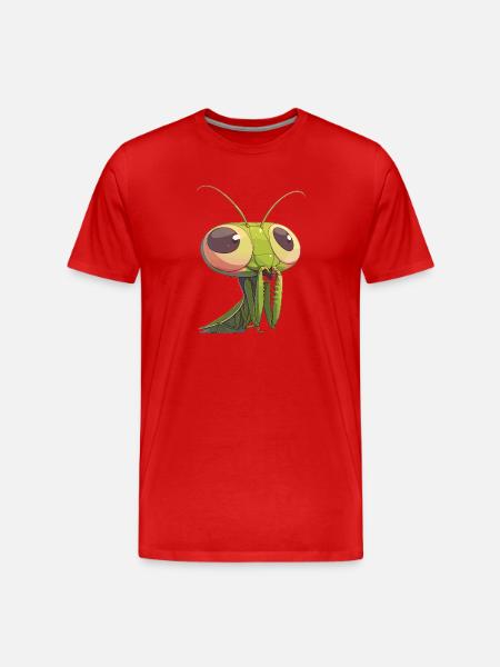 Gottesanbeterinnen Gottesanbeterin - Männer Premium Bio T-Shirt - Rot