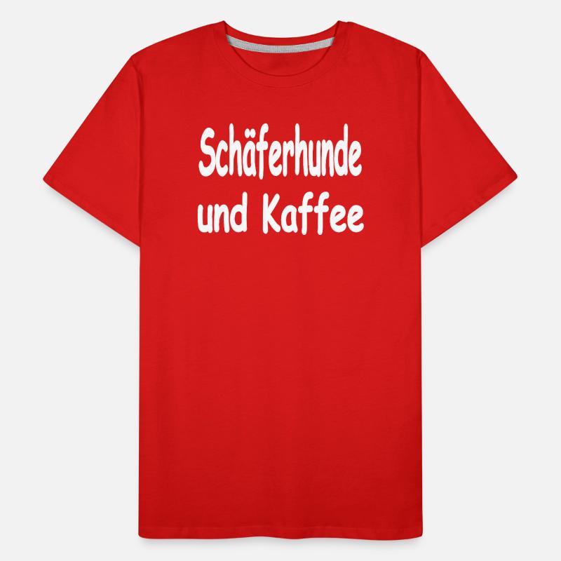 Schäferhund Männer Premium Bio T-Shirt
