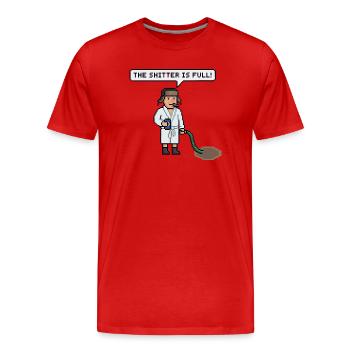 Motif de Noël drôle pour un joli cadeau - T-shirt bio Premium Homme - rouge - Devant - Damien (186cm)