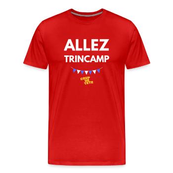 Go Trincamp Headbutt - Men's Premium Organic T-Shirt - red - Front - Damien (186cm)