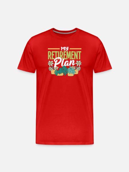 Garten- Und Pflanzenliebhaber Geschenke - Männer Premium Bio T-Shirt - Rot