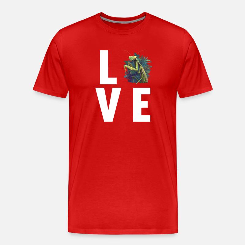 Praying mantises Praying mantis - Men's Premium Organic T-Shirt - red