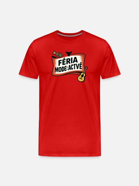 Féria mode : activé - T-shirt bio Premium Homme - rouge