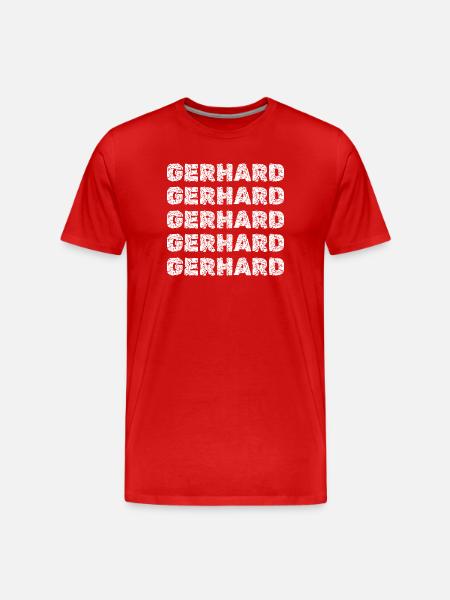 Gerhard dans le rôle de Gerhard - T-shirt bio Premium Homme - rouge