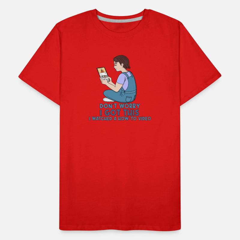 Expert vidéo explicatif : Ne vous inquiétez pas, je gère ça T-shirt bio Premium Homme