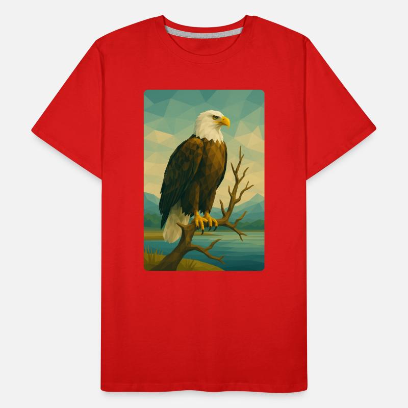 Polynature Bald Eagle Men's Premium Organic T-Shirt