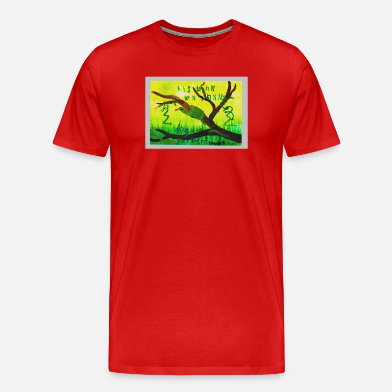 A5_Yig_Portrait - Männer Premium Bio T-Shirt - Rot