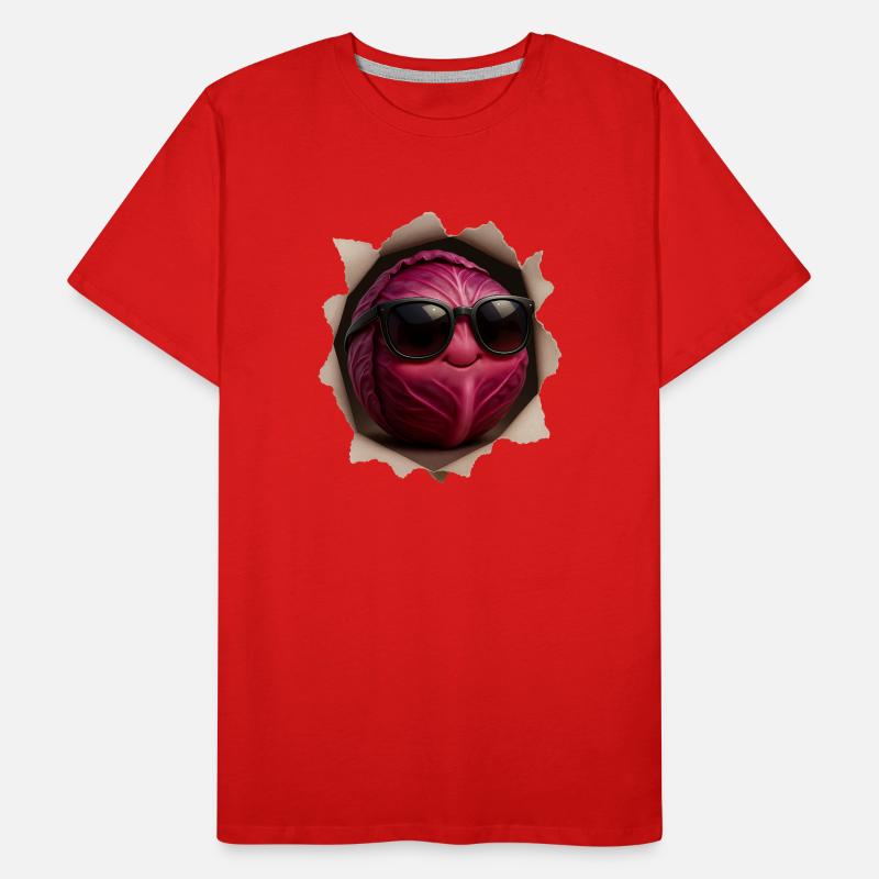 Red cabbage Men's Premium Organic T-Shirt