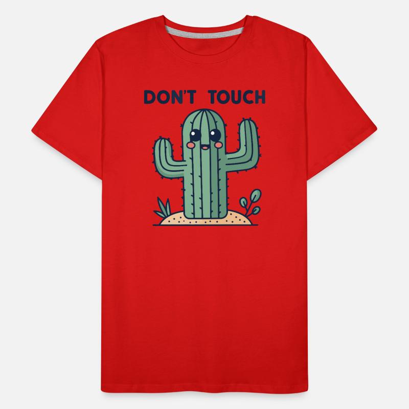 Cactus mignon: interdiction toucher T-shirt bio Premium Homme