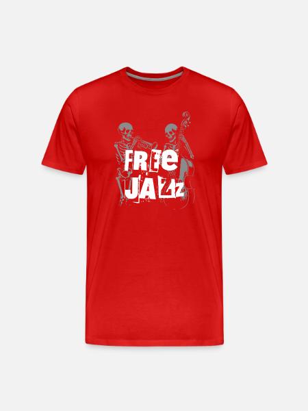 Free Jazz Skeletons Band - Men's Premium Organic T-Shirt - red