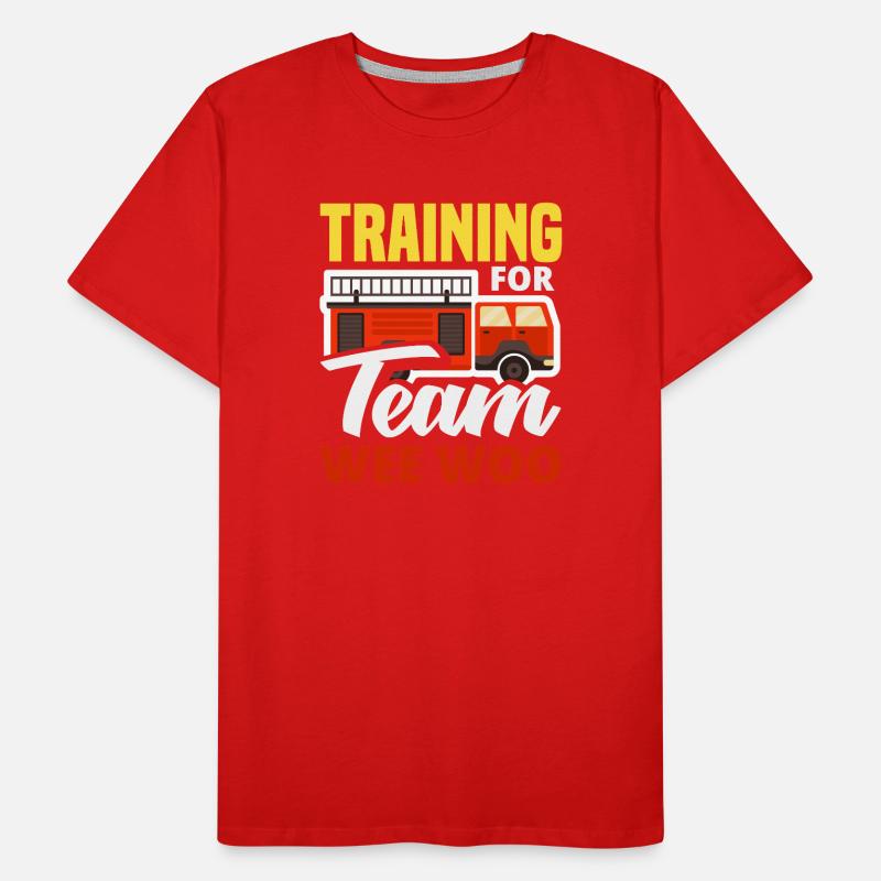 Wee Woo Squad Fire Tiny Feuerwehrmann Männer Premium Bio T-Shirt