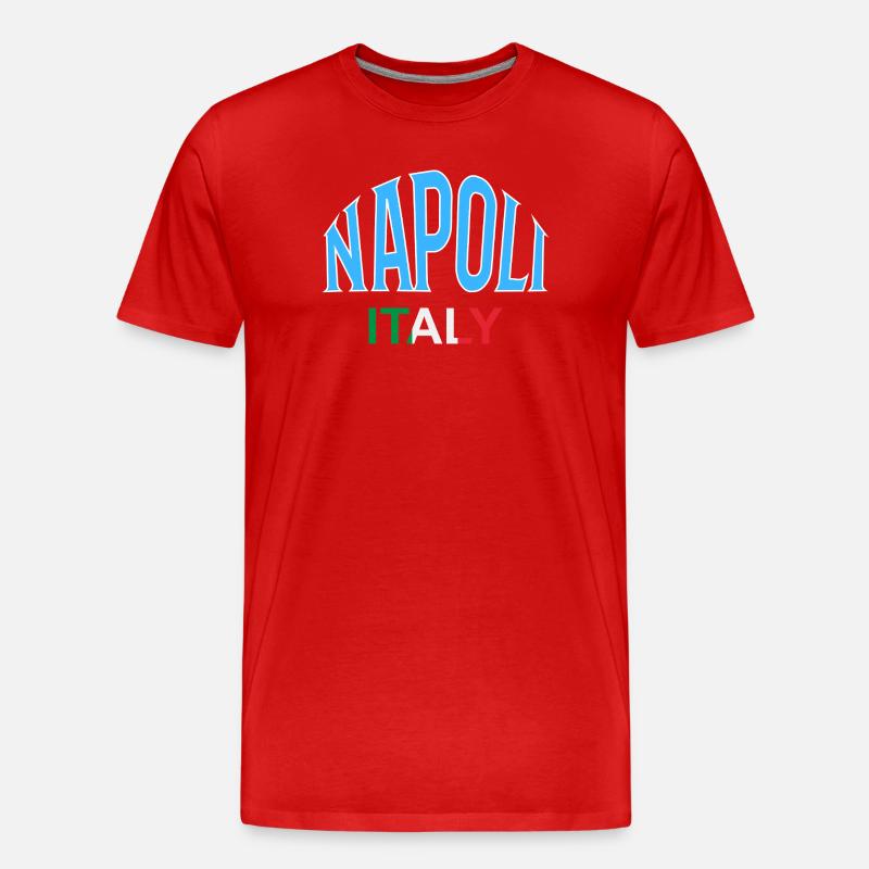 Napoli - Männer Premium Bio T-Shirt - Rot