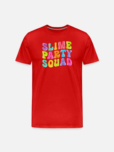 Slimy Slime Slime - Men's Premium Organic T-Shirt - red