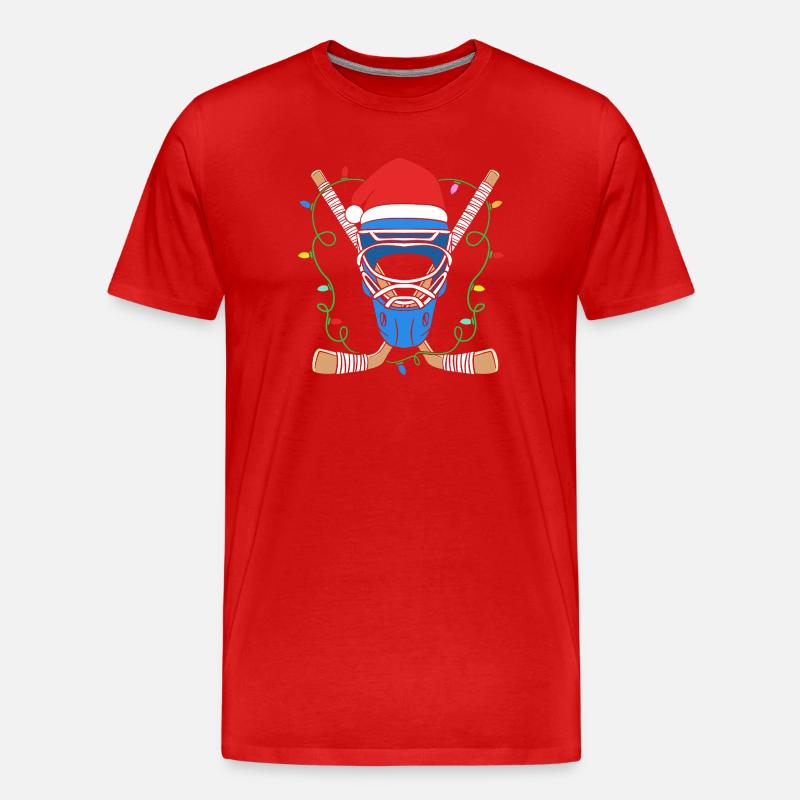 Para Handicap Eishockey - Männer Premium Bio T-Shirt - Rot