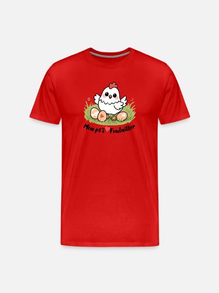 Mon petit poulailler - T-shirt bio Premium Homme - rouge