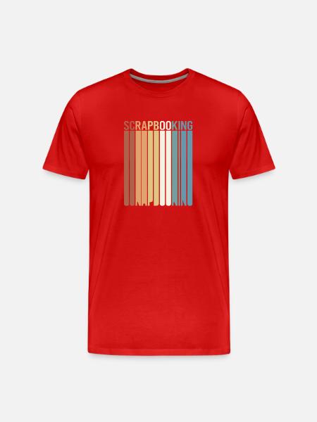 Scrapbooking Scrapbook - Männer Premium Bio T-Shirt - Rot