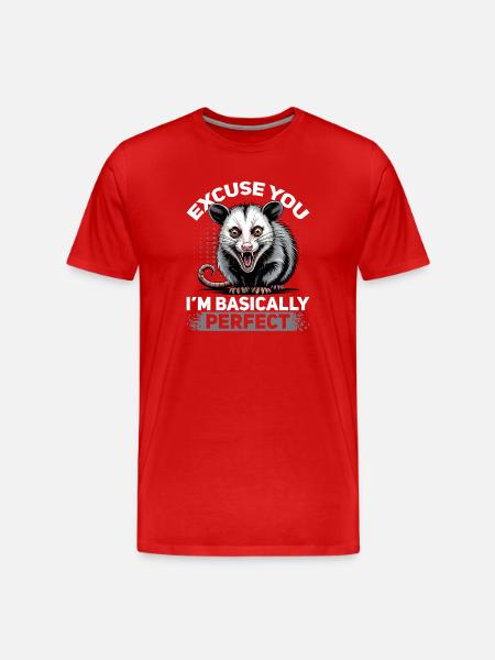 Drôle d’opossum - T-shirt bio Premium Homme - rouge