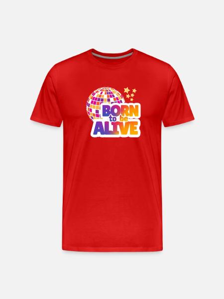 Born to be alive - Men's Premium Organic T-Shirt - red
