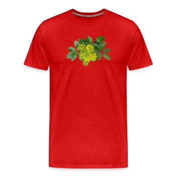 Mahoni - Männer Premium Bio T-Shirt - Rot - Vorne - Damien (186cm)